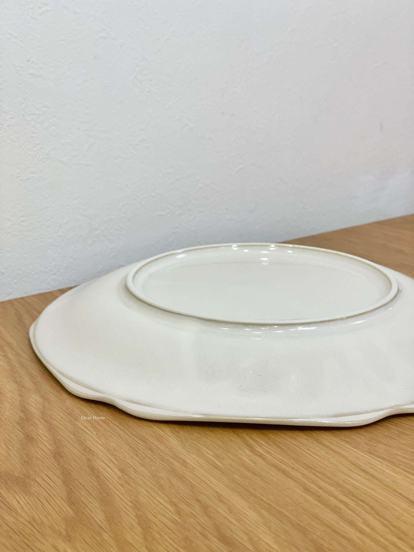 日本製 ❘ Kalmia系列花邊美濃燒食器 (米白色)