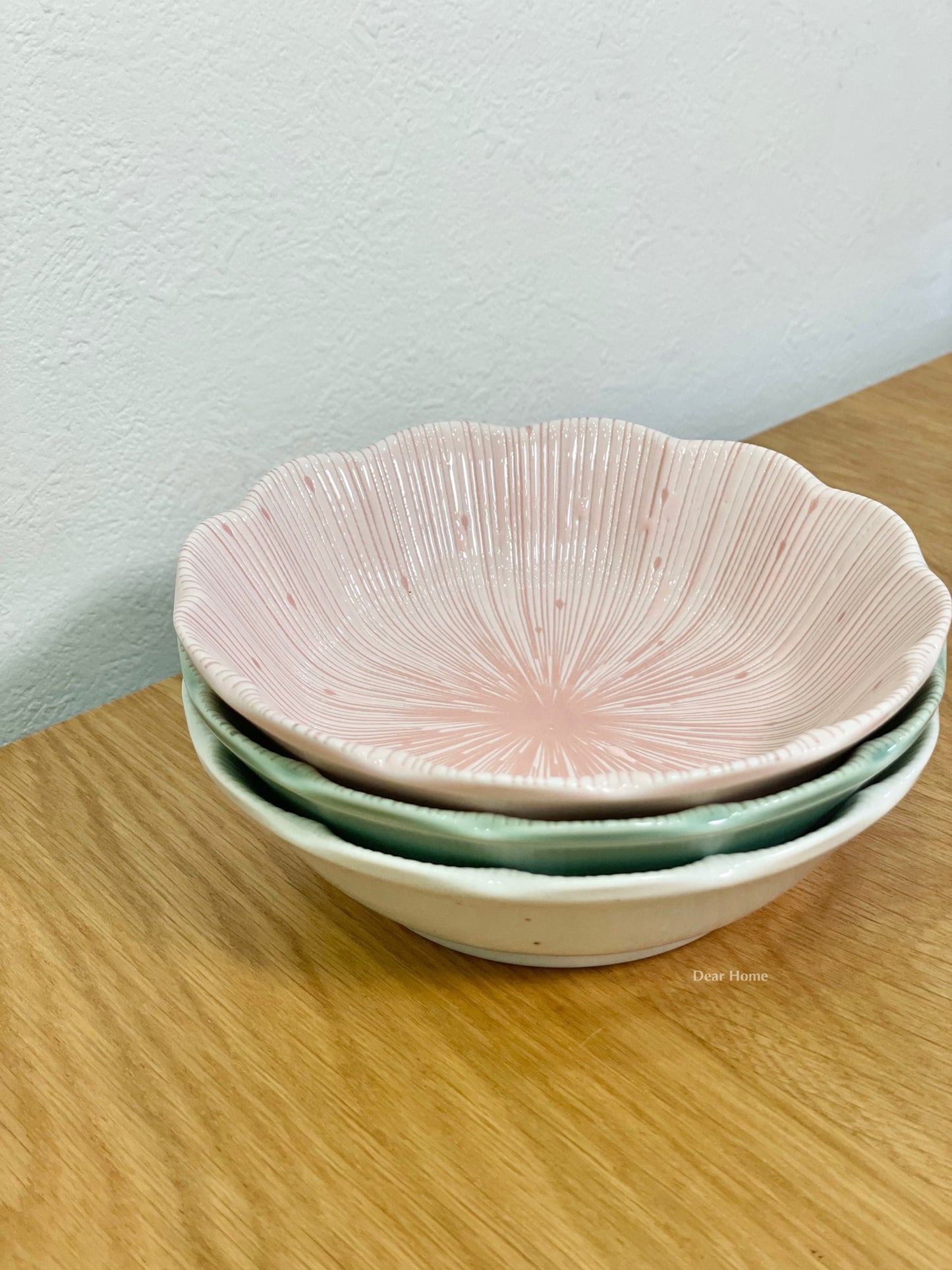 日本製 ❘ Ashikaga系列美濃燒花形餐碗 (13.4cm)