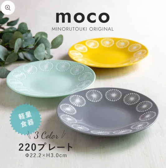 **瑕疵品** 日本製 ❘ Moco系列蒲公英美濃燒餐碟 (22.2cm)