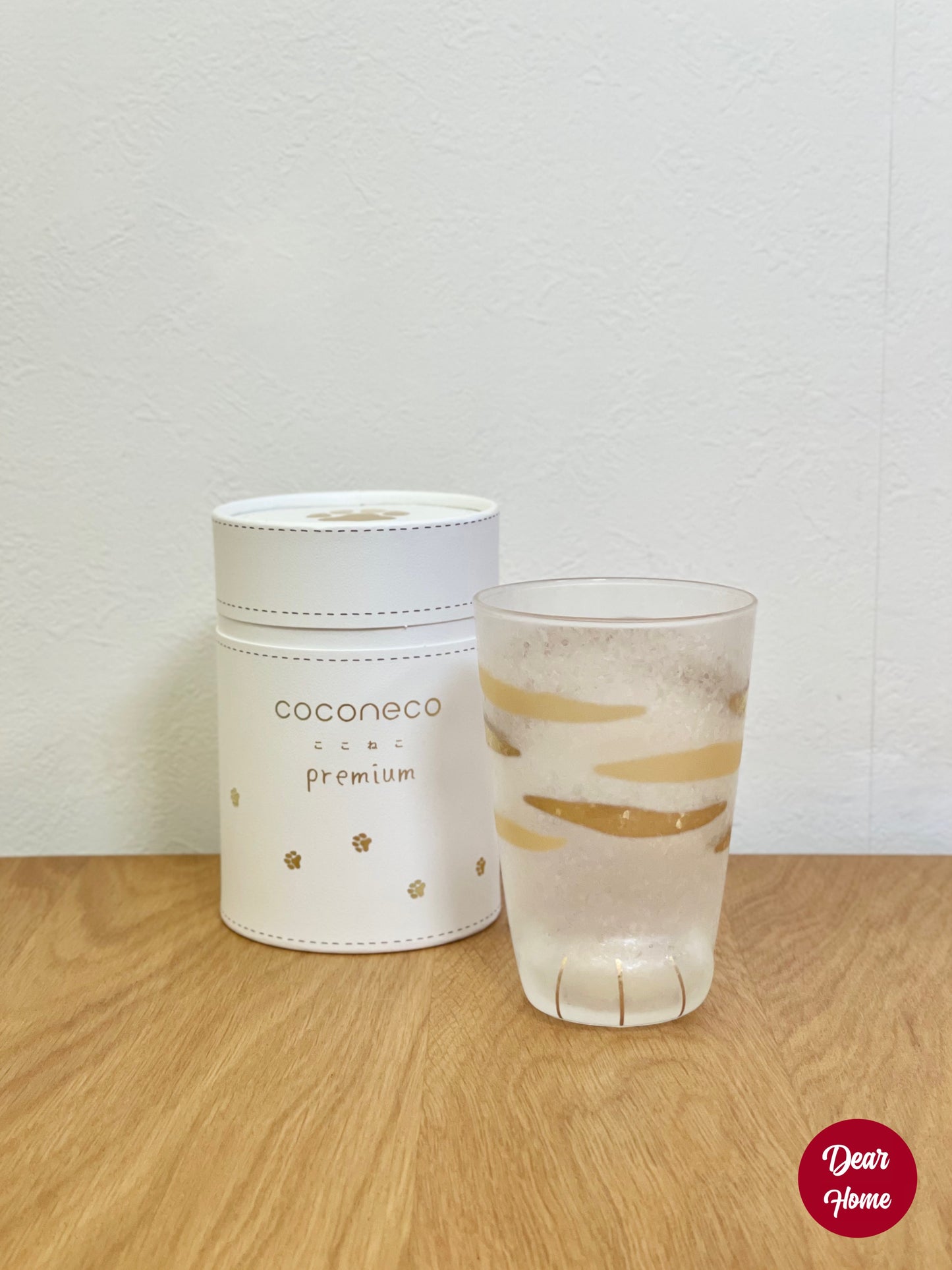日本製 ❘ Coconeco系列叢林大貓金箔貓腳杯 (300ml)
