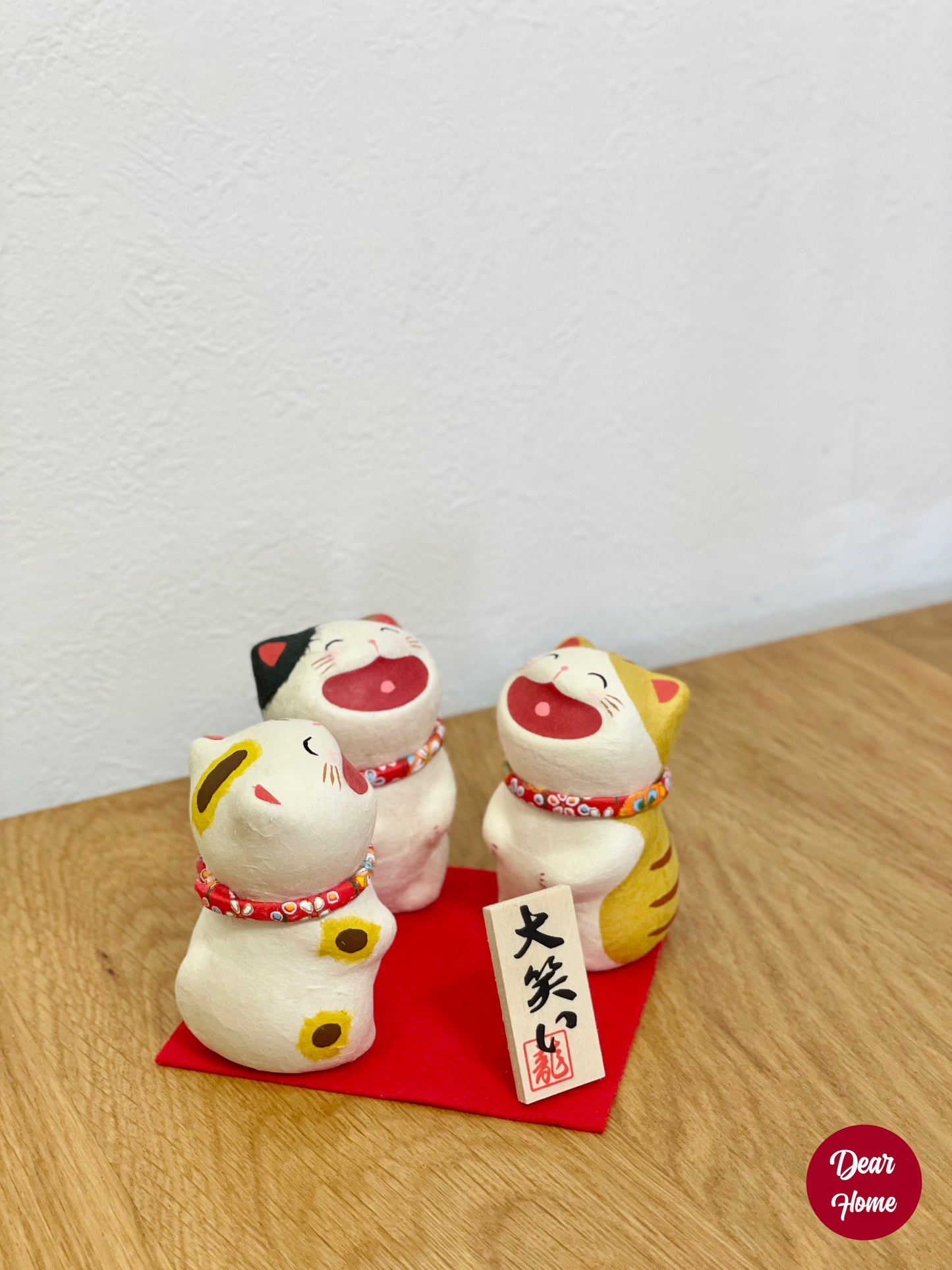 日本製 ❘ 日本和紙大笑貓咪 (坐)