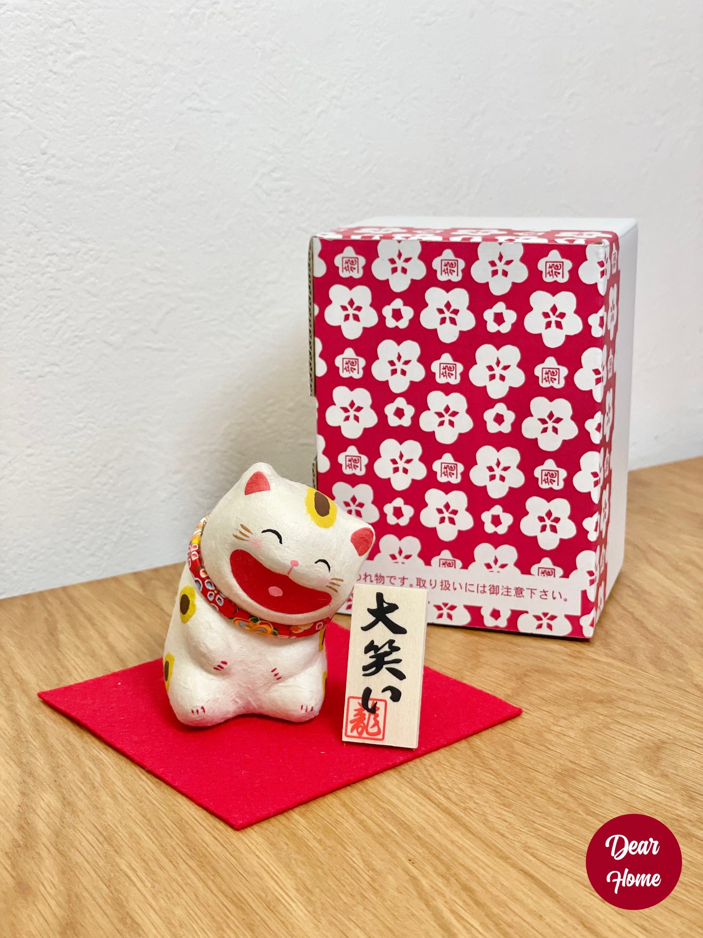 日本製 ❘ 日本和紙大笑貓咪 (站立)