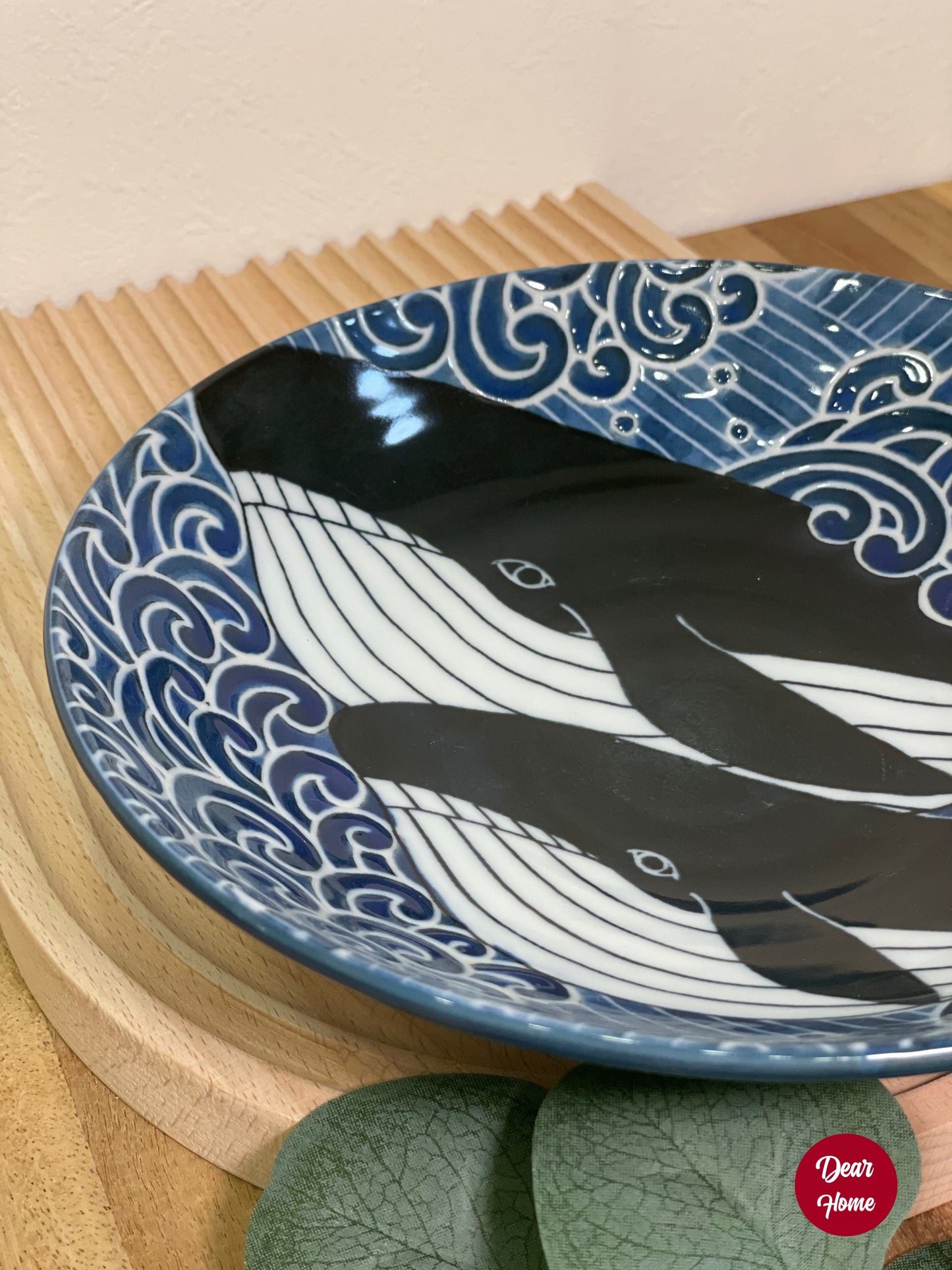 日本製 ❘ 白浪鯨系列美濃燒餐碟 (22cm)