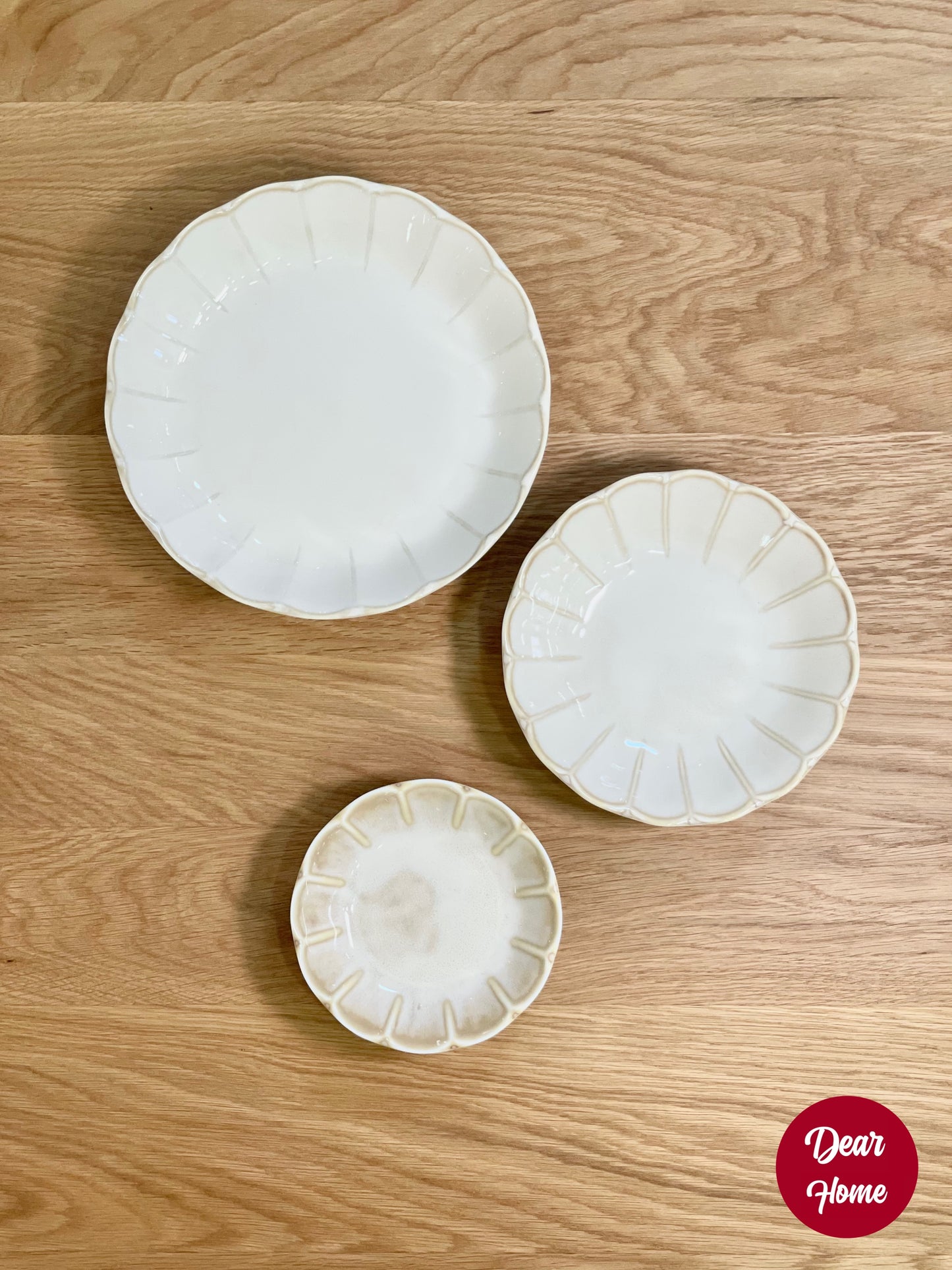 日本製 ❘ 美濃燒花形餐碟 (13.4cm)