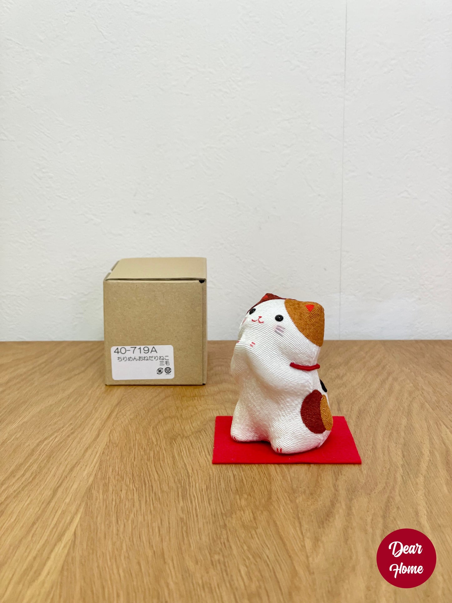 日本製 ❘ 日本絲織布請請祝賀貓咪 (7.5cm)