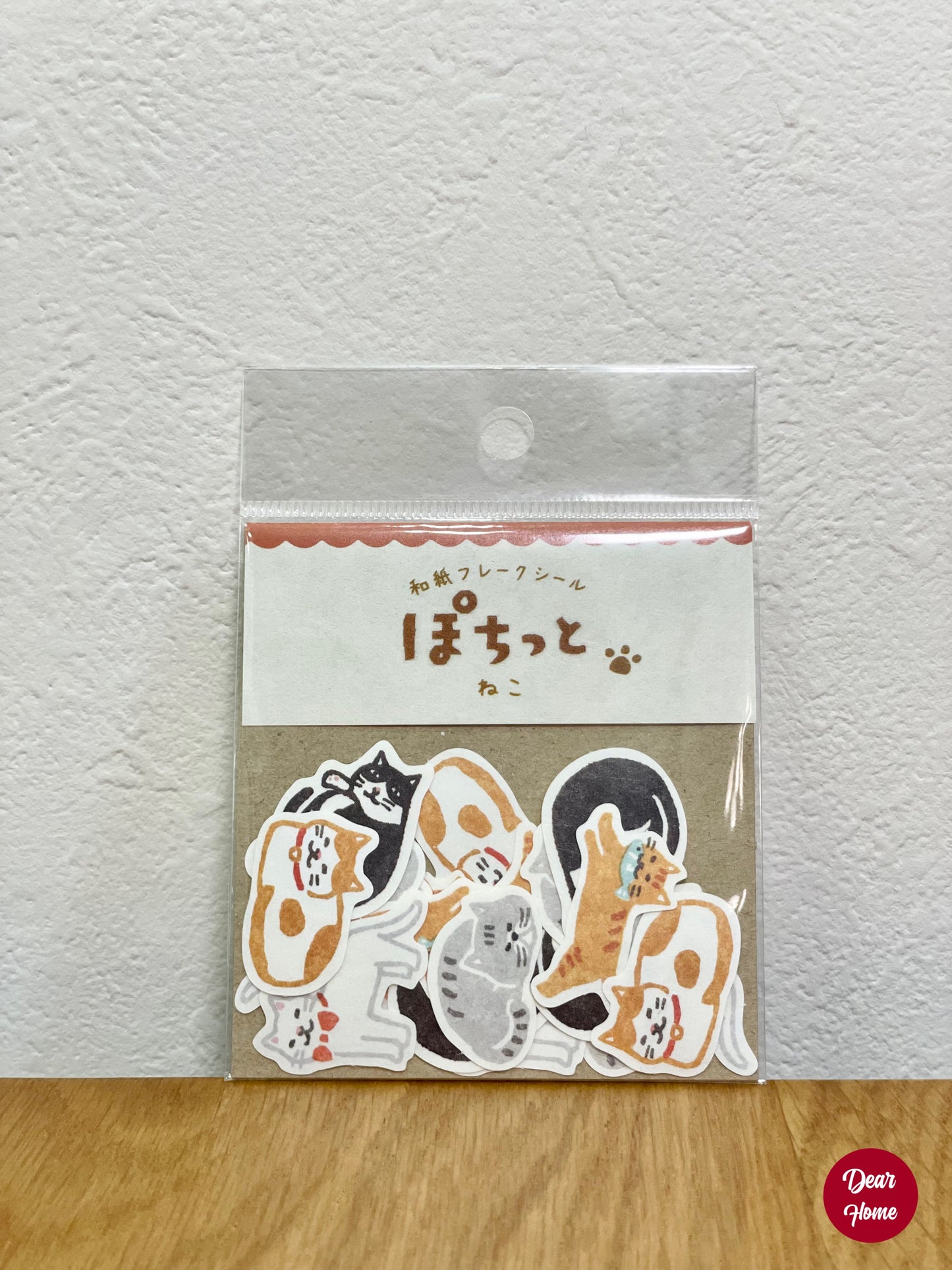 日本製 ❘ 古川紙工和紙貼紙 (貓咪)