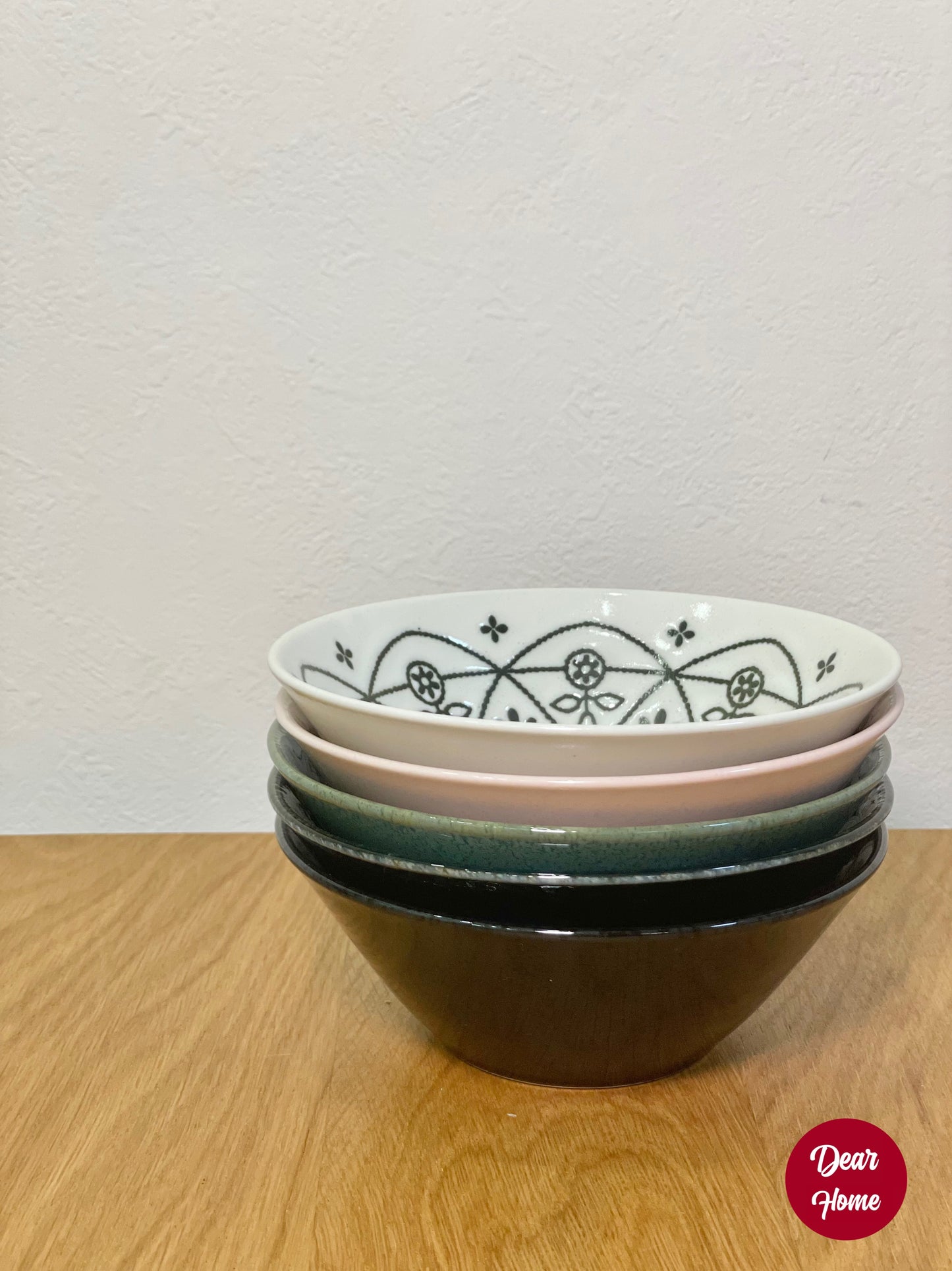 日本製 ❘ 摩洛哥刺繡圖騰美濃燒餐碗 (13.5cm)