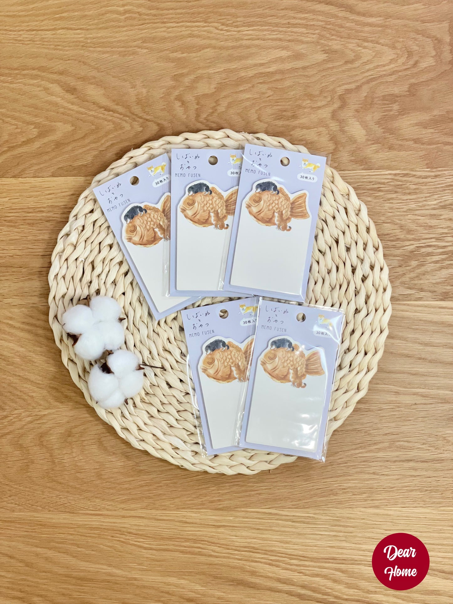 日本製 ❘ 柴犬水彩便利貼 (鯛魚燒)