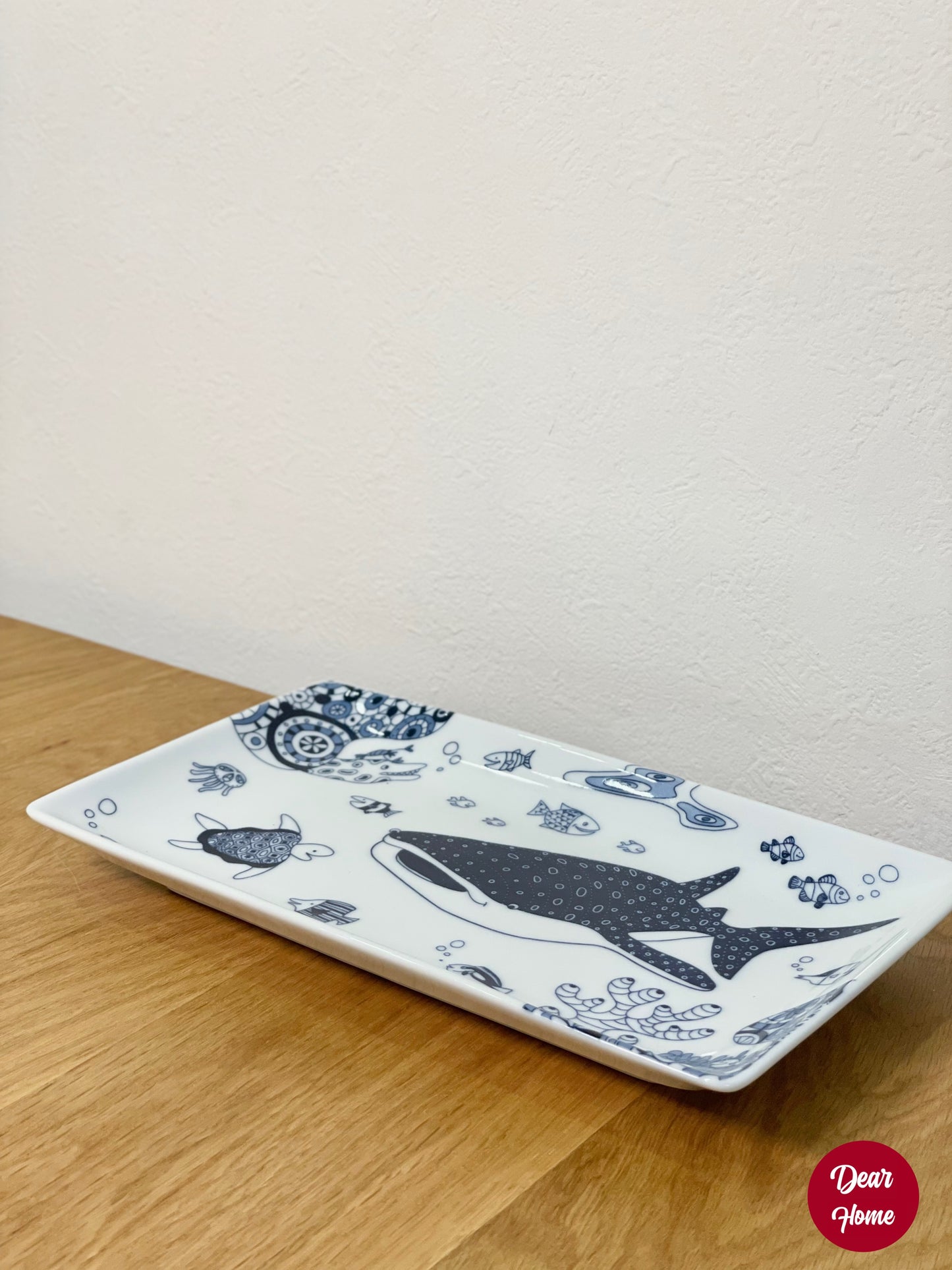 日本製 ❘ Cocomarine系列海洋世界波佐見燒長形餐碟