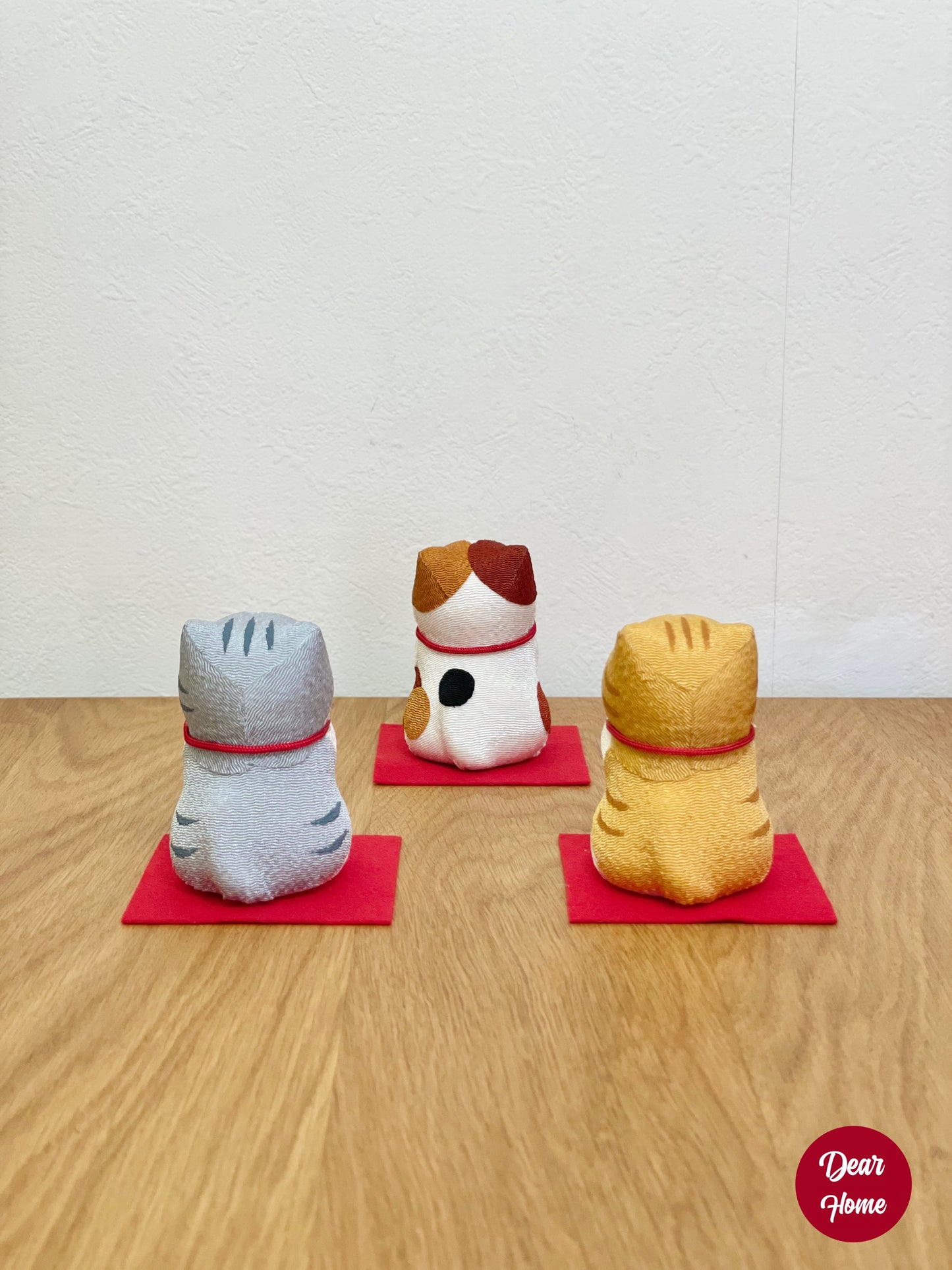日本製 ❘ 日本絲織布請請祝賀貓咪 (7.5cm)
