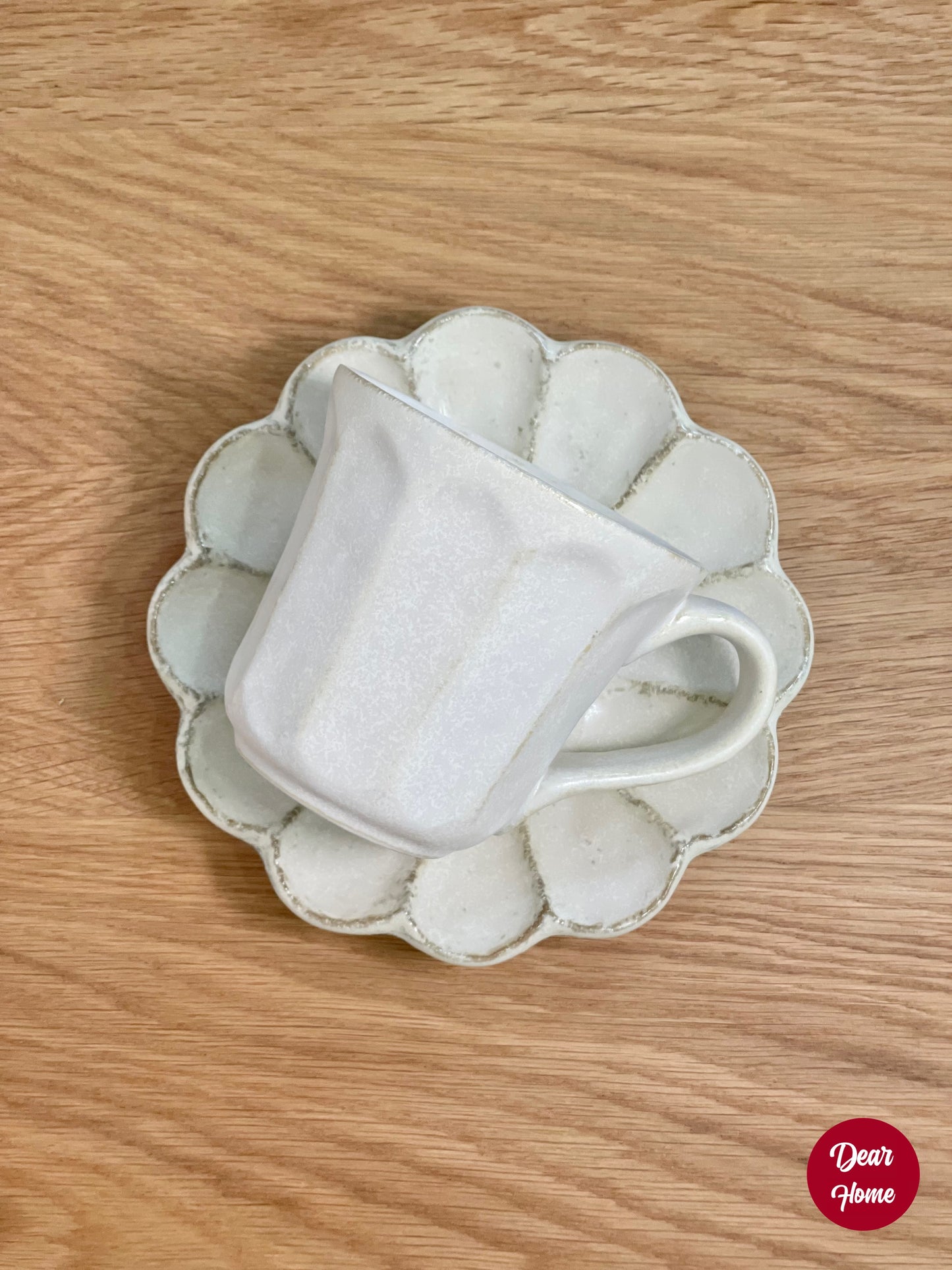 日本製 ❘ Kohyo Rinka小兵系列花形美濃燒餐碟 (15.5cm)