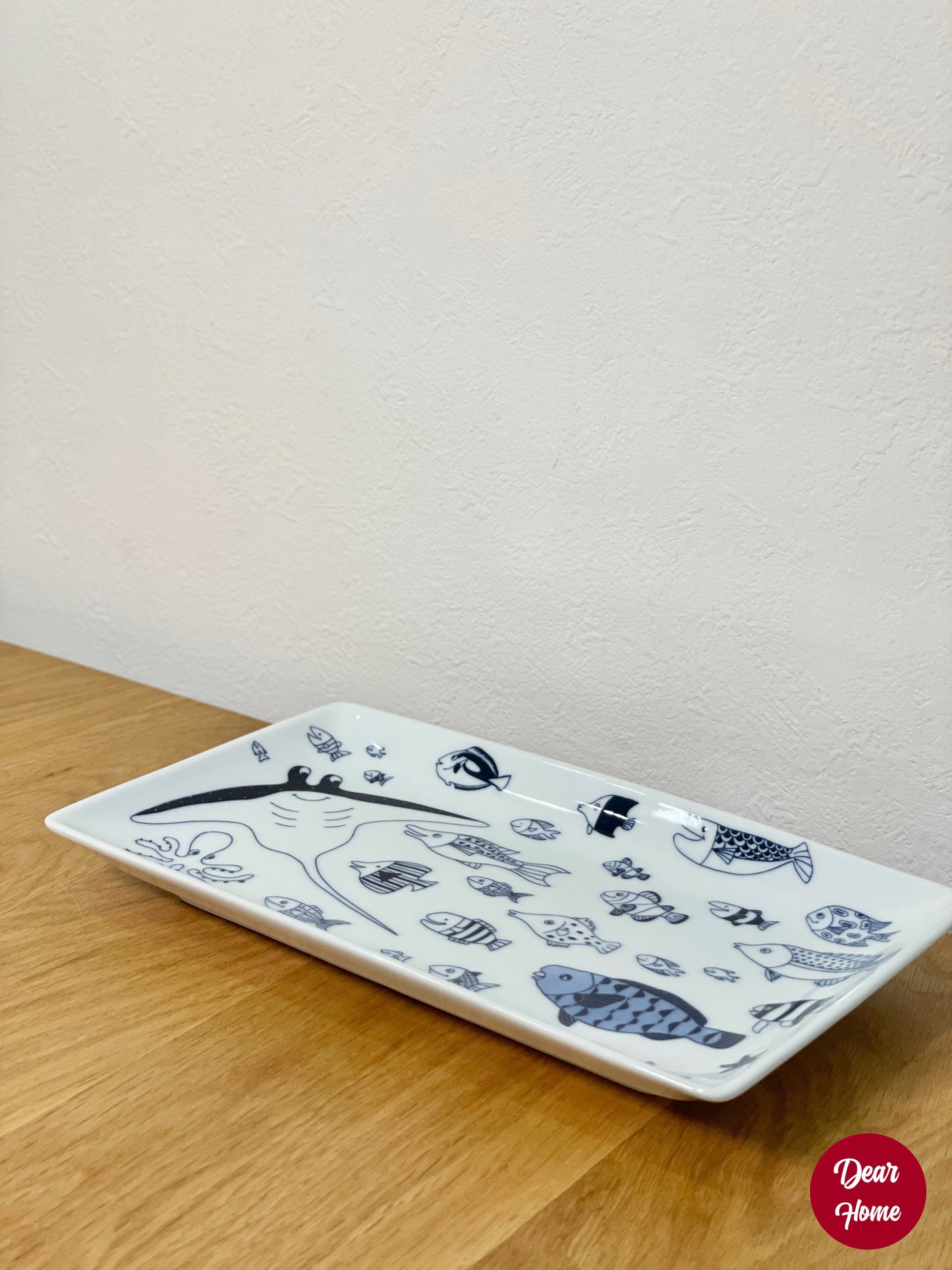 日本製 ❘ Cocomarine系列海洋世界波佐見燒長形餐碟
