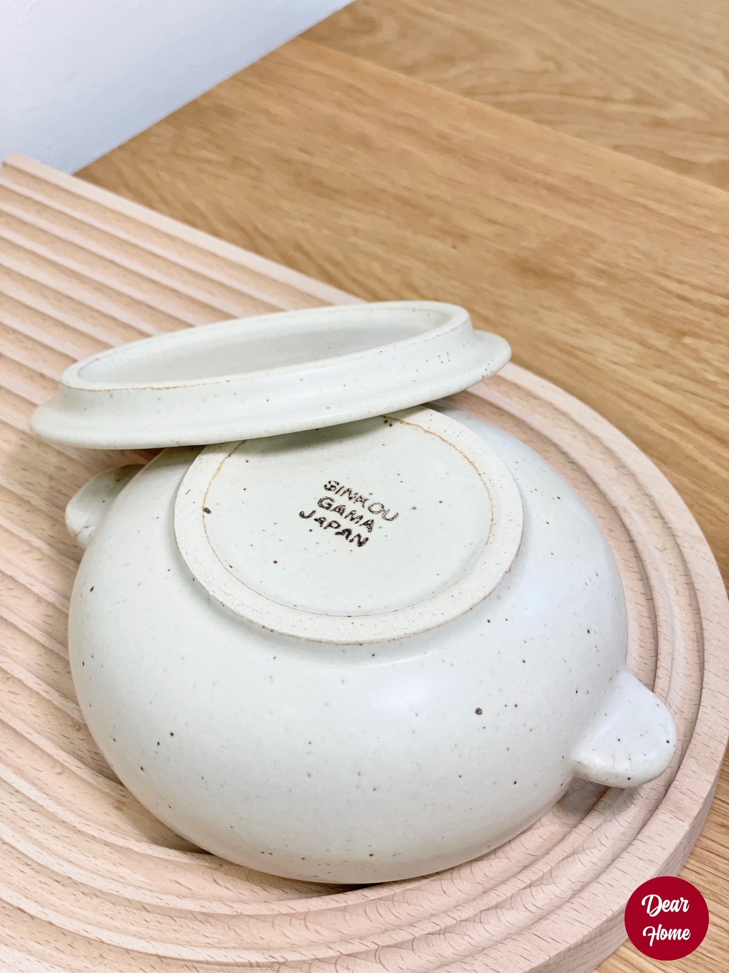 日本製 ❘ Coron伸光窯雙耳烤焗碗連蓋 (15.6cm)