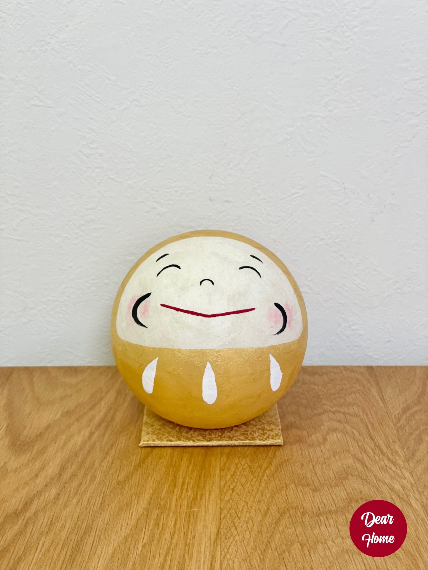 日本製 ❘ 日本和紙微笑達摩 (金色)