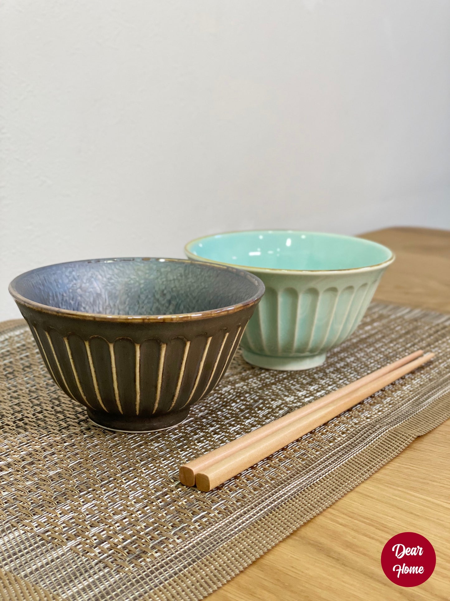 日本製 ❘ 孔雀系列美濃燒餐碗 (湖水綠)