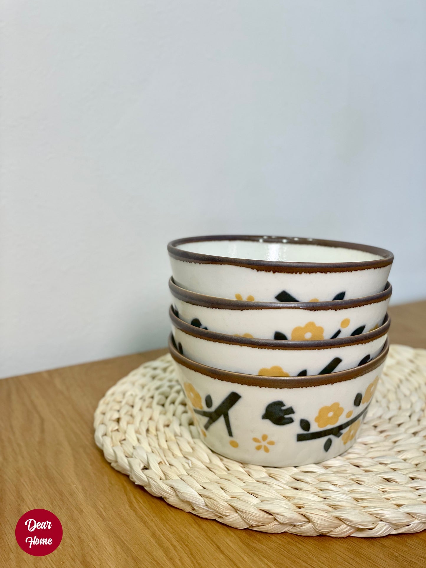 日本製 ❘ Koharu系列黃花美濃燒餐碗 (13.2cm)