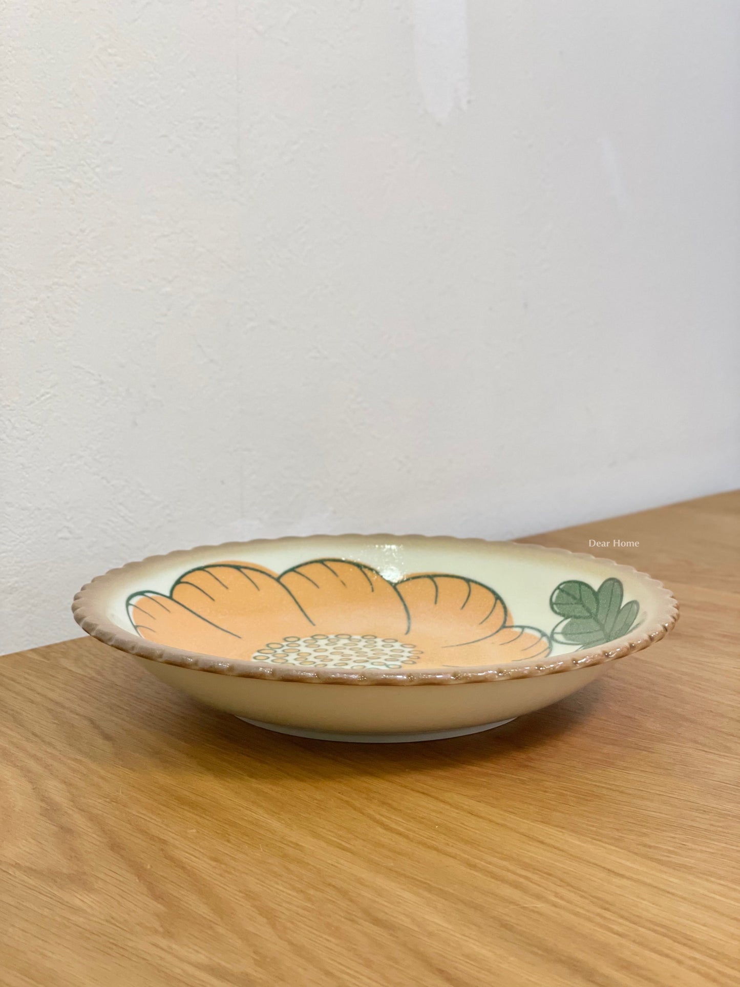 日本製 ❘ Suku Suku系列花卉美濃燒深碟 (21.2cm)