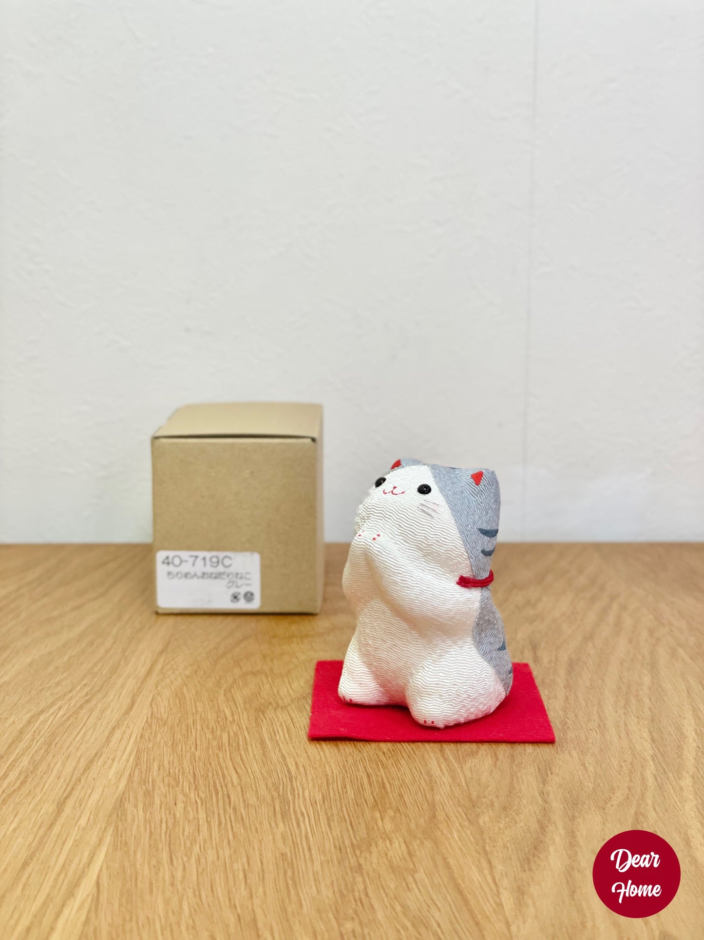 日本製 ❘ 日本絲織布請請祝賀貓咪 (7.5cm)