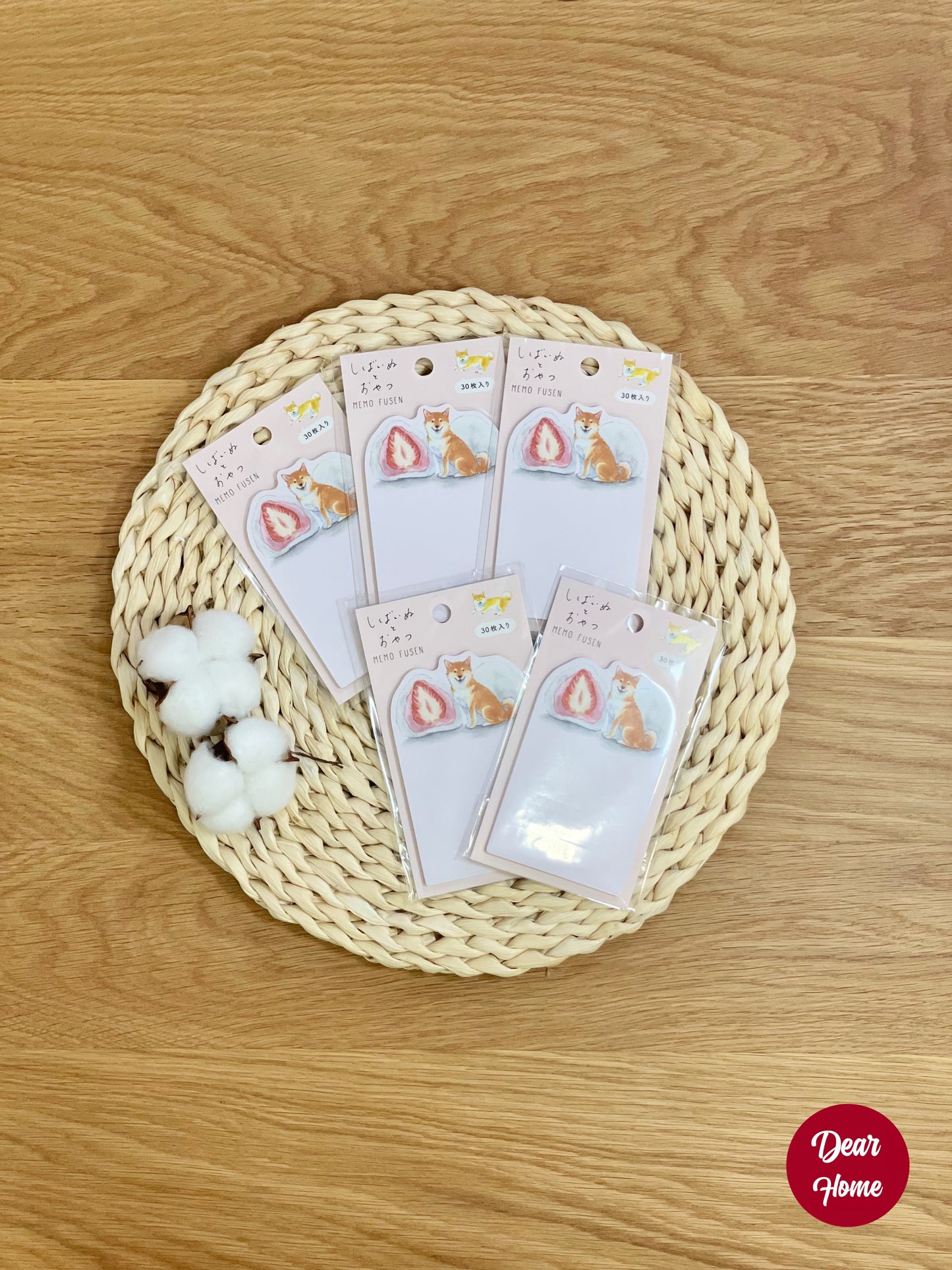 日本製 ❘ 柴犬水彩便利貼 (和菓子)