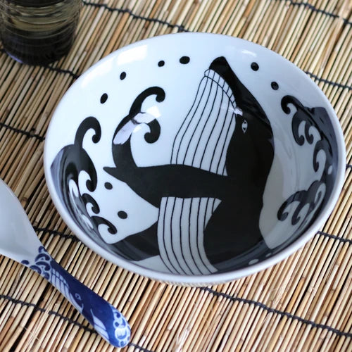 日本製 ❘ 白浪鯨系列美濃燒湯麵碗 (20.7cm)
