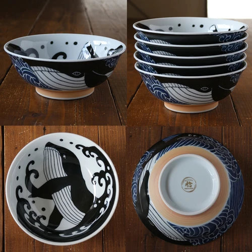 日本製 ❘ 白浪鯨系列美濃燒湯麵碗 (20.7cm)