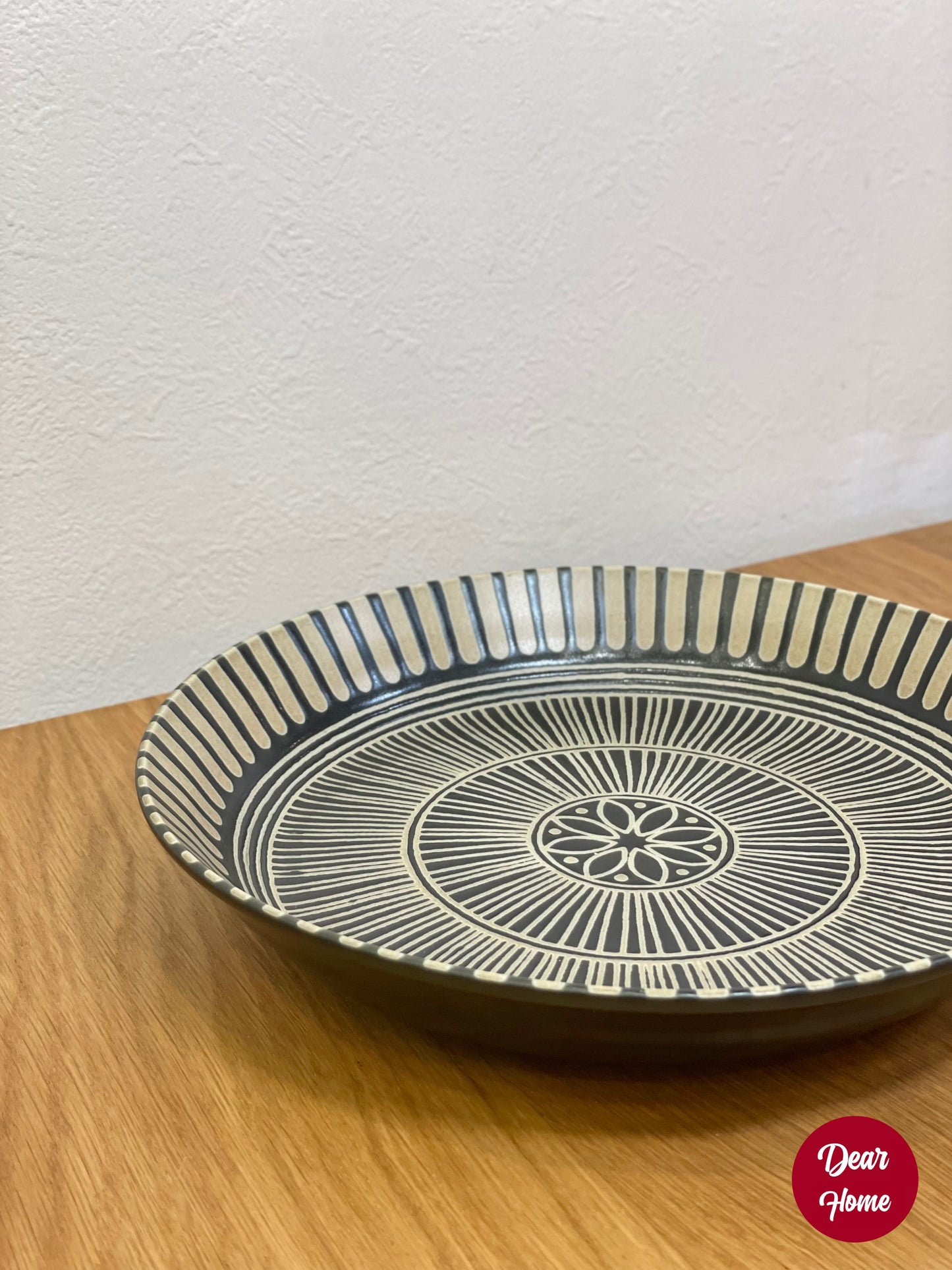 日本製 ❘ Sausalito系列美濃燒深碟 (22.5cm) (黑色)