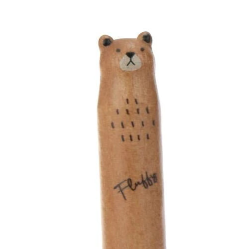 日本製 ❘ Fluffy天然木製動物甜品叉 (12cm)