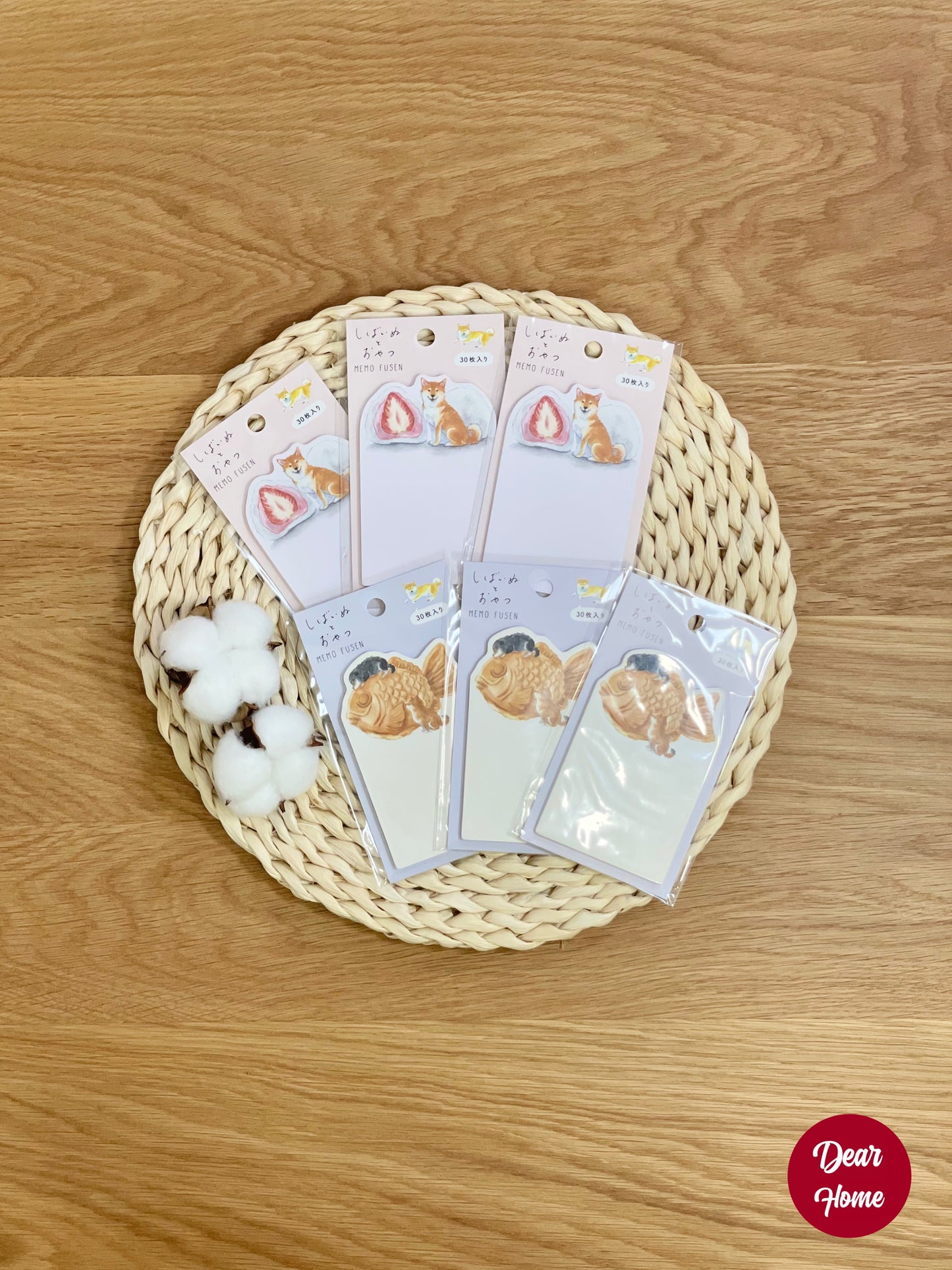 日本製 ❘ 柴犬水彩便利貼 (和菓子)