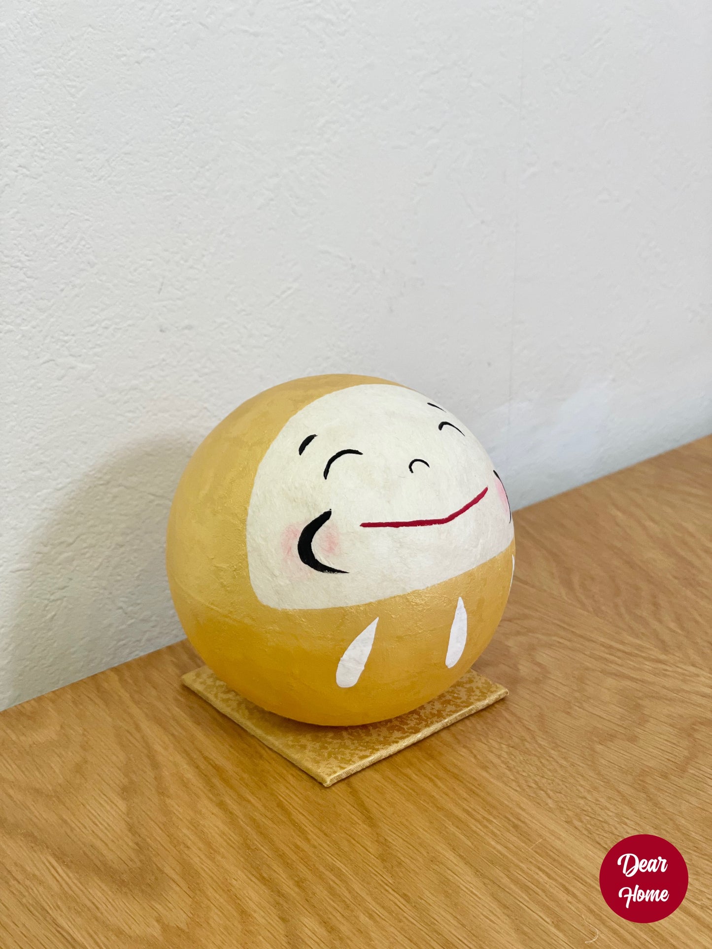 日本製 ❘ 日本和紙微笑達摩 (金色)