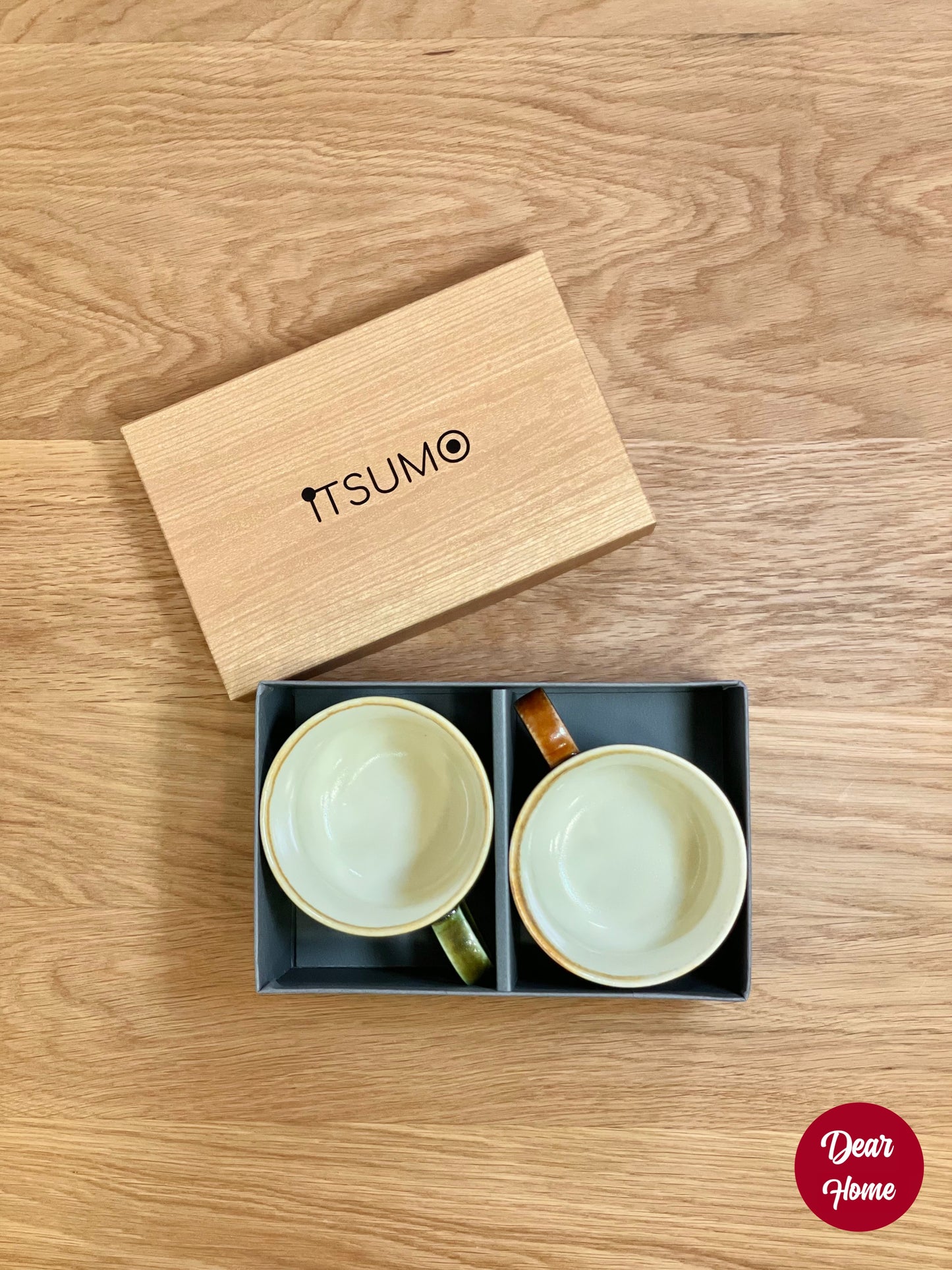 日本製 ❘ Itsumo復古風馬克杯對杯套裝 (320ml)