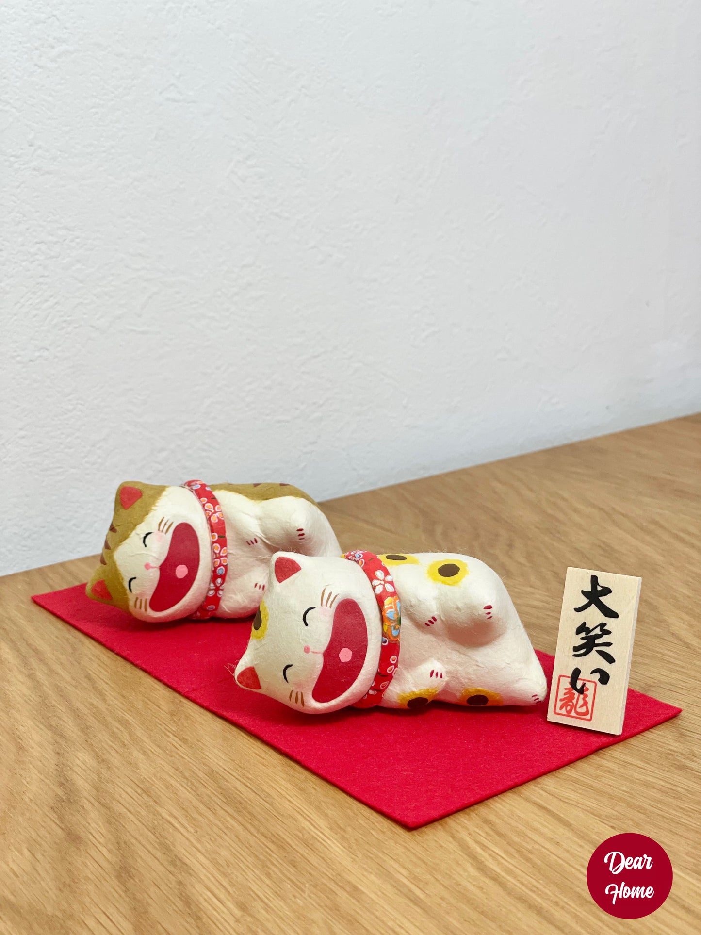 日本製 ❘ 日本和紙大笑貓咪 (坐)