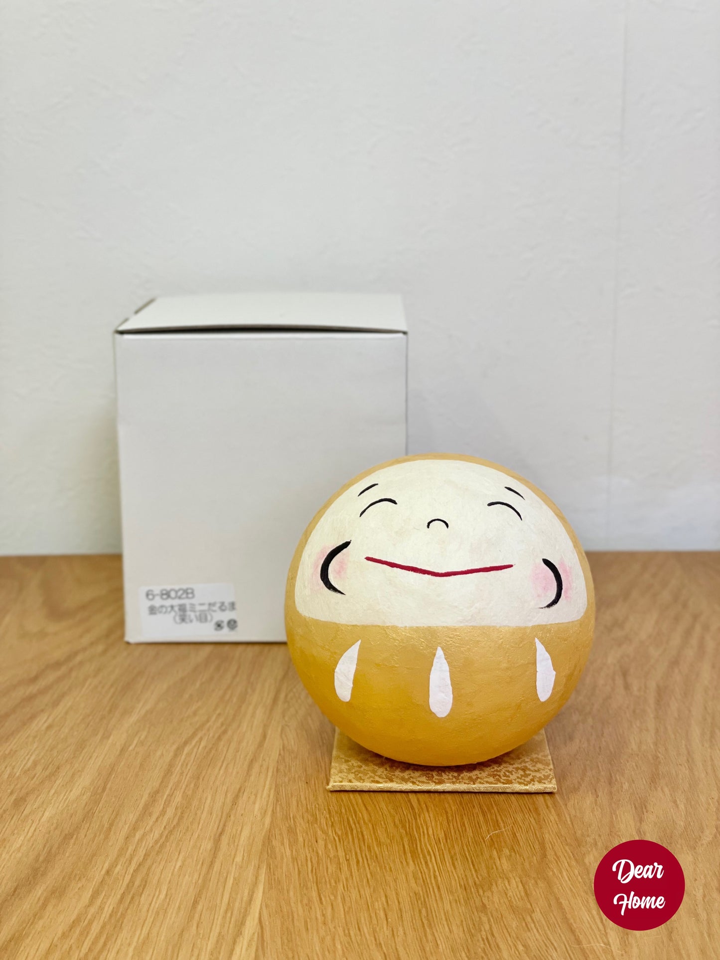 日本製 ❘ 日本和紙微笑達摩 (金色)