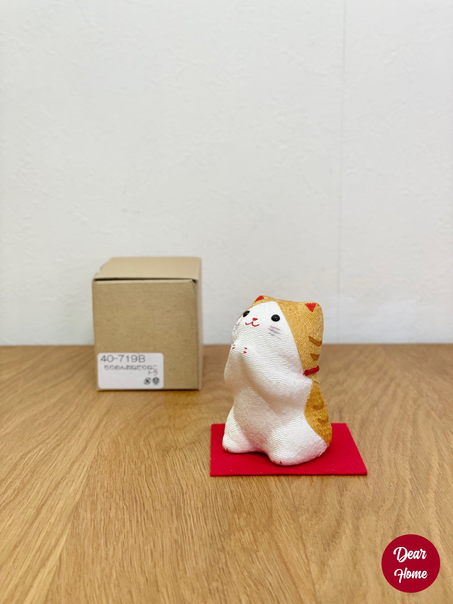 日本製 ❘ 日本絲織布請請祝賀貓咪 (7.5cm)