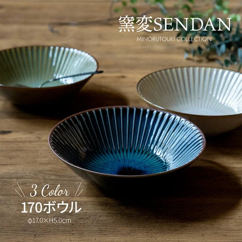 日本製 ❘ Sendan系列美濃燒餐碗 (17cm)