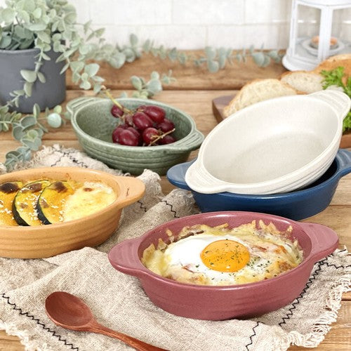 日本製 ❘ 美濃燒橢圓形烤焗盤 (440ml)