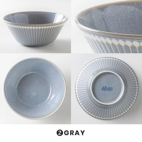 日本製 ❘ Albee系列十草紋美濃燒餐碗 (16.2cm)