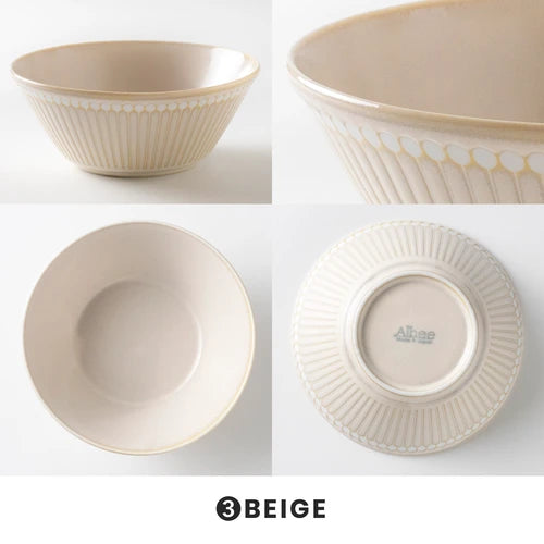 日本製 ❘ Albee系列十草紋美濃燒餐碗 (16.2cm)