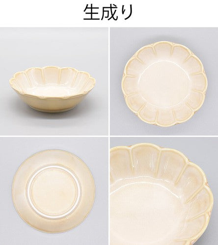 日本製 ❘ 美濃燒花形餐碟 (13.4cm)