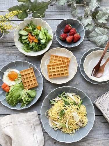 日本製 ❘ 美濃燒花形餐碟 (13.4cm)