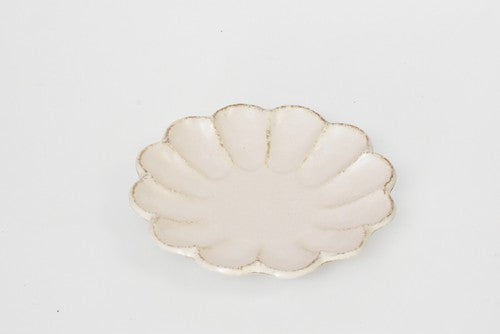 日本製 ❘ Kohyo Rinka小兵系列花形美濃燒餐碟 (15.5cm)
