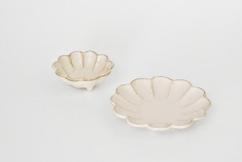 日本製 ❘ Kohyo Rinka小兵系列花形美濃燒餐碟 (15.5cm)