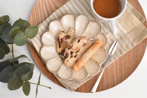 日本製 ❘ Kohyo Rinka小兵系列花形美濃燒餐碟 (15.5cm)