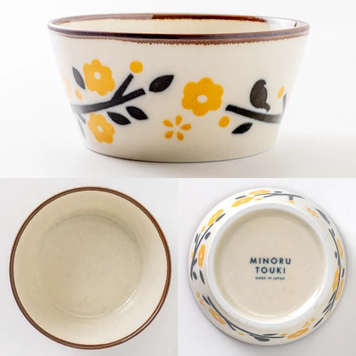 日本製 ❘ Koharu系列黃花美濃燒餐碗 (13.2cm)