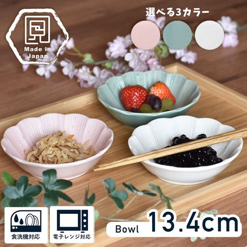 日本製 ❘ Ashikaga系列美濃燒花形餐碗 (13.4cm)