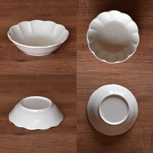 日本製 ❘ Ashikaga系列美濃燒花形餐碗 (13.4cm)