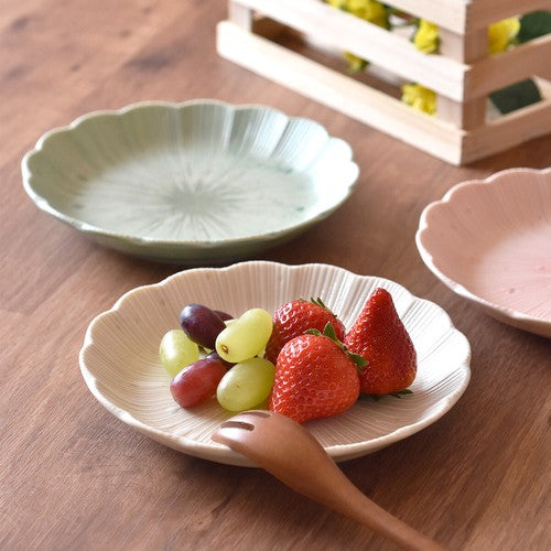 日本製 ❘ Ashikaga系列美濃燒花形餐碟 (16.5cm)