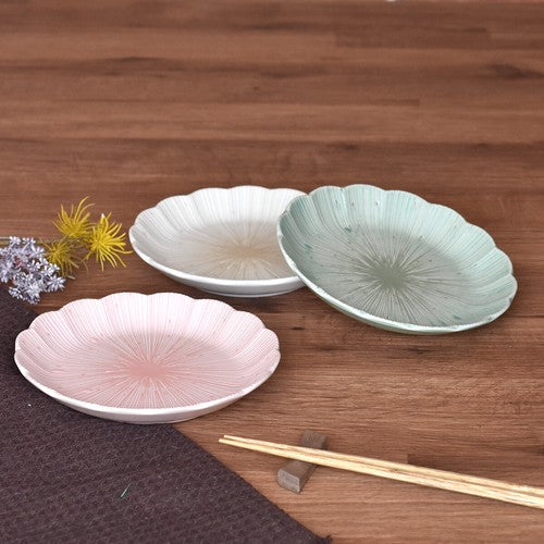 日本製 ❘ Ashikaga系列美濃燒花形餐碟 (16.5cm)