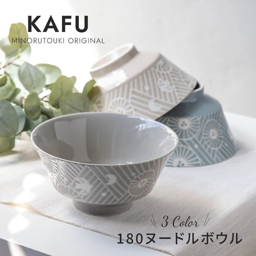 日本製 ❘ Kafu系列美濃燒湯麵碗 (18cm)