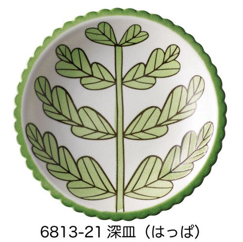 日本製 ❘ Suku Suku系列花卉美濃燒深碟 (21.2cm)