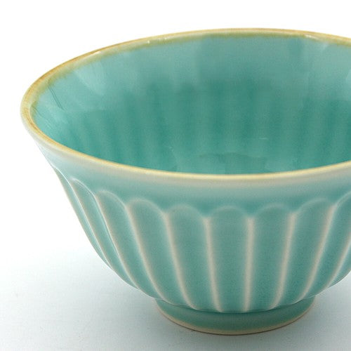 日本製 ❘ 孔雀系列美濃燒餐碗 (湖水綠)